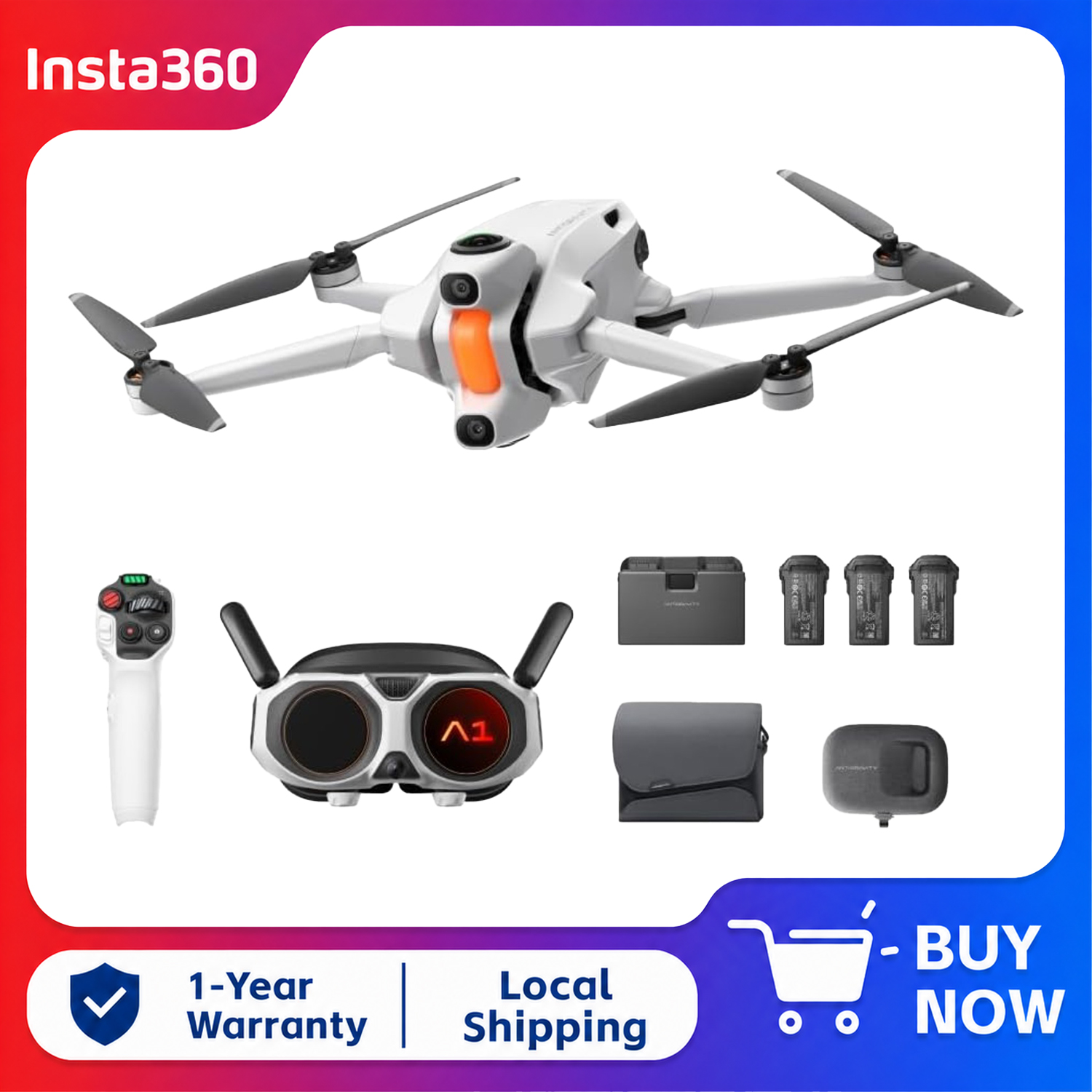 Insta360 Antigravity A1 Explor - Drone Gimbal For Insta360 review and price
