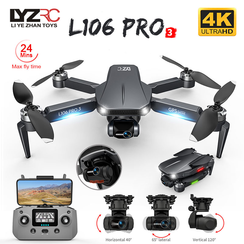 L106 Pro 3 Drone 5G WIFI FPV F - Drone Gimbal 2 Axis review and price