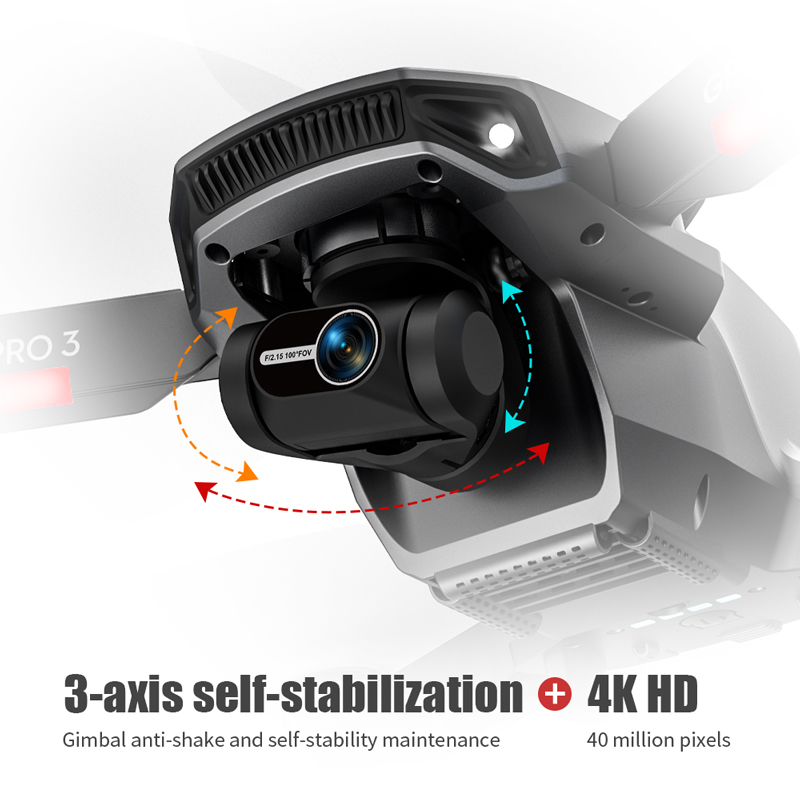 L106 Pro 3 Drone 5G WIFI FPV F - Drone Gimbal 2 Axis review and price
